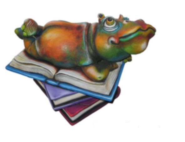 Carlos and Albert Book Club Hippo